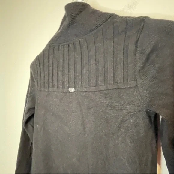 Athleta Black Mission Moto Sweater Wool blend - Picture 5 of 9